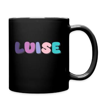 Name - Luise - Tasse einfarbig - Schwarz - Rechts