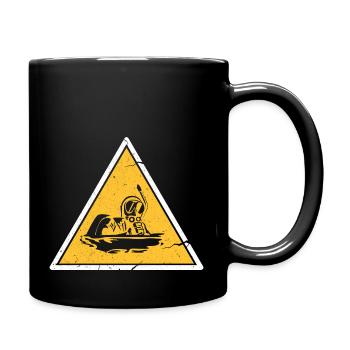 Scuba Diving Attention Diving Instructor - Full Colour Mug - black - Right