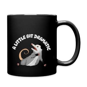 A little bit Dramatic - Opossum - Full Colour Mug - black - Right