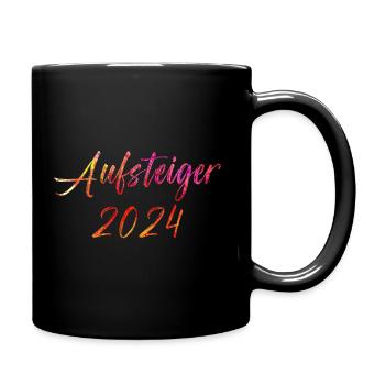 Aufsteiger 2024 Aufstiegstrikot Aufstieg 24 - Tasse einfarbig - Schwarz - Rechts