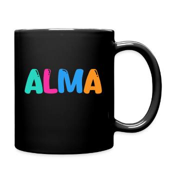Name - Alma - Tasse einfarbig - Schwarz - Rechts