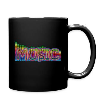 Musique - Mug uni - noir - Droite
