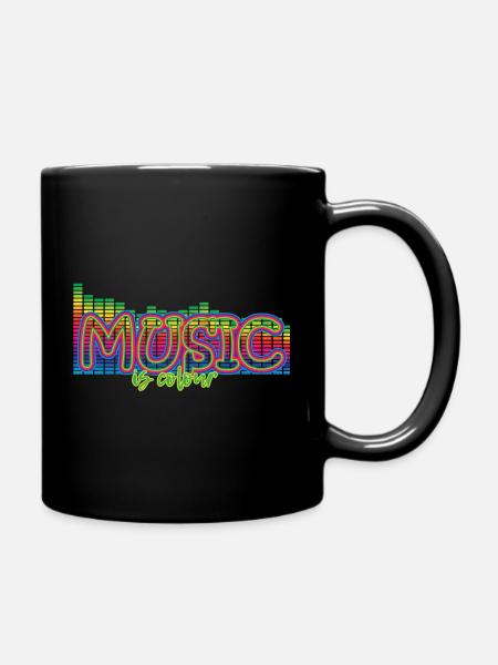 musik music - Tasse einfarbig - Schwarz