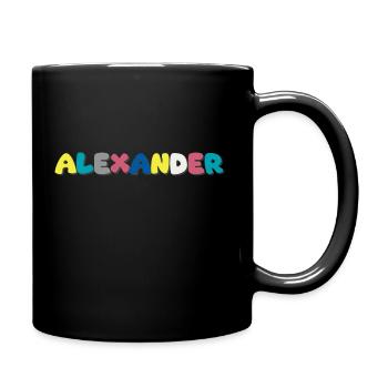 Name - Alexander - Full Colour Mug - black - Right