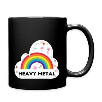 Heavy Metal - Tasse einfarbig - Schwarz - Rechts
