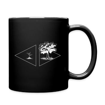 Setzling Baum - Große Erfolge aus kleinen Chancen - Tasse einfarbig - Schwarz - Rechts