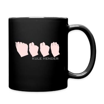 Handalphabet Anne - Tasse einfarbig - Schwarz - Rechts