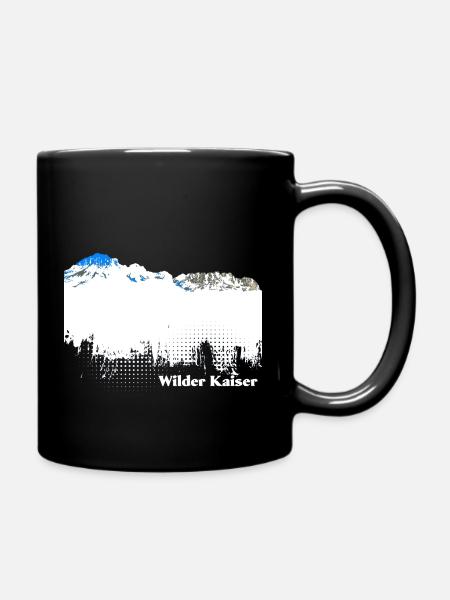Wilder Kaiser - Tasse einfarbig - Schwarz