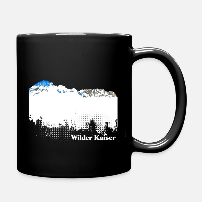 Wilder Kaiser - Tasse einfarbig - Schwarz