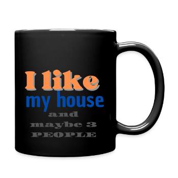 I like my house - Mug uni - noir - Droite