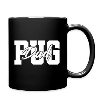 Pug Dad - Pug Dad Dog Four-legged Friend - Full Colour Mug - black - Right