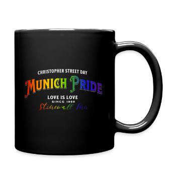 Munich Gay Pride, LGBTQ+ - Full Colour Mug - black - Right
