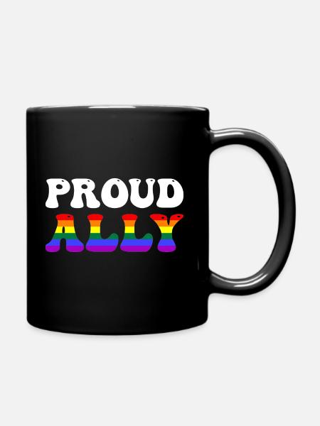 Proud Ally - Tasse einfarbig - Schwarz