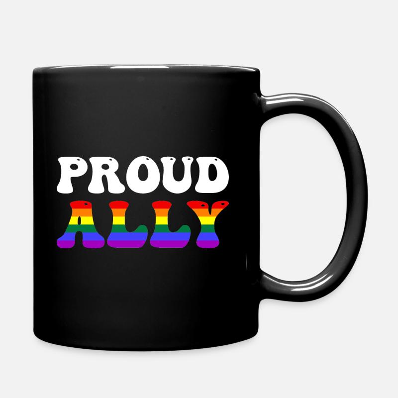 Proud Ally - Tasse einfarbig - Schwarz