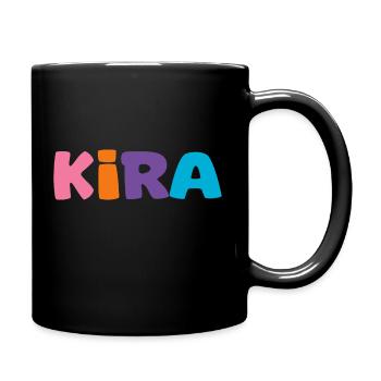 Name - Kira - Tasse einfarbig - Schwarz - Rechts