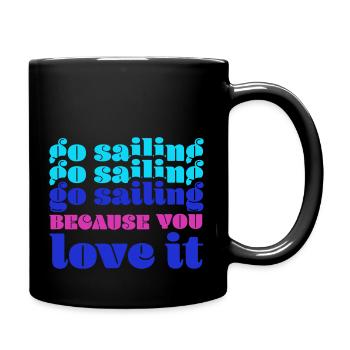 Faites de la voile - Mug uni - noir - Droite