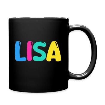 Nom - Lisa - Mug uni - noir - Droite