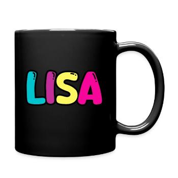 Nom - Lisa - Mug uni - noir - Droite