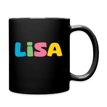 Nom - Lisa - Mug uni - noir - Droite