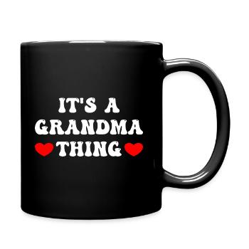 C’est un truc de grand-mère - Mug uni - noir - Droite