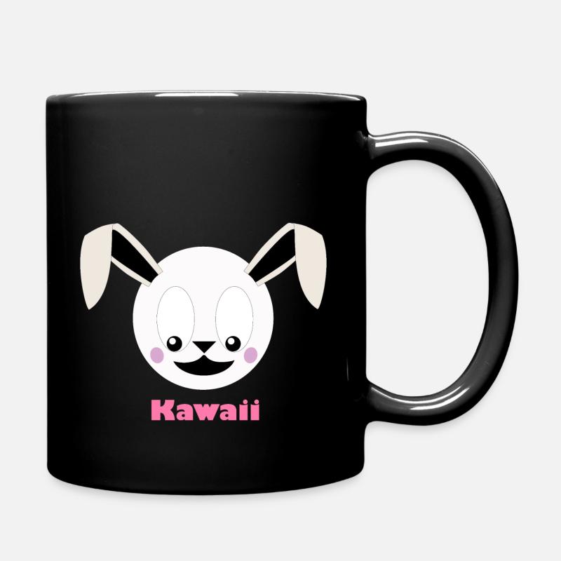 Kawai Bunny - Full Colour Mug - black
