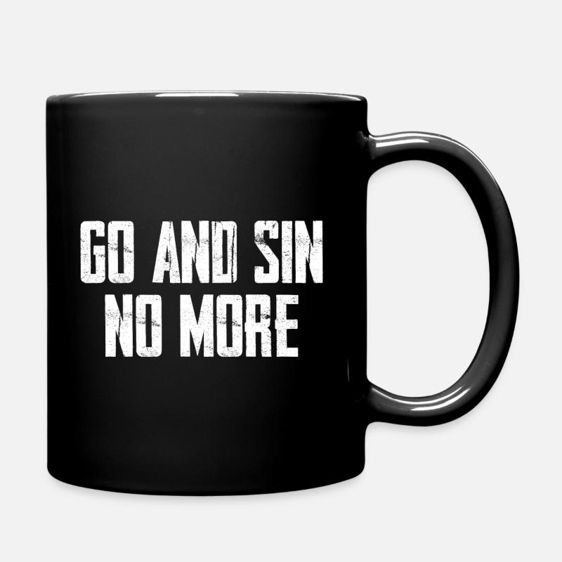 Allez et ne péchez plus - Mug uni - noir