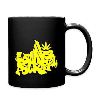 cannapower24 - Tasse einfarbig - Schwarz - Rechts