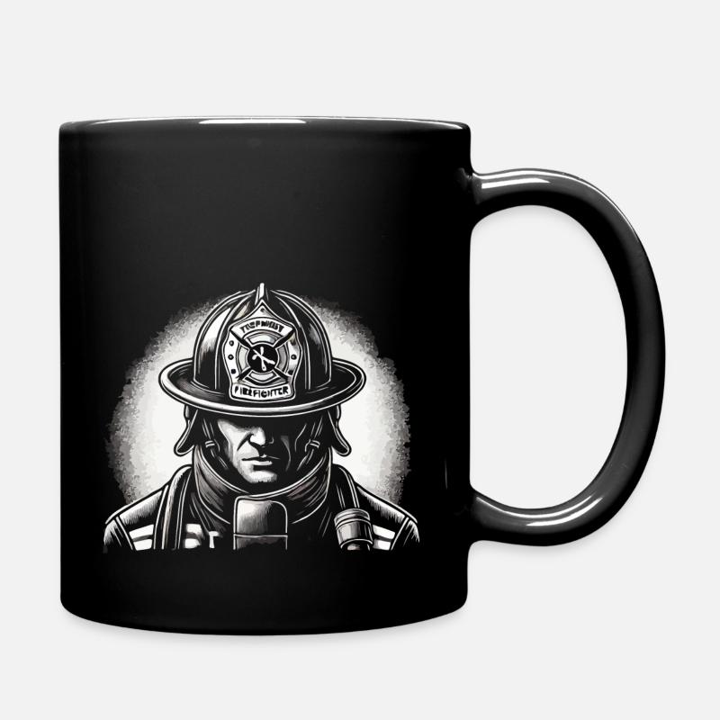 sapeurs-pompiers - Mug uni - noir