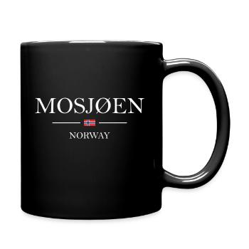 Norvège - Mosjøen blanc - Mug uni - noir - Droite