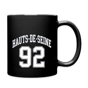 Hauts-de-Seine 92 - Mug uni - noir - Droite