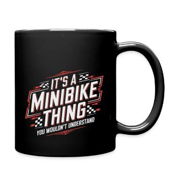 Only for real minibike fans - Full Colour Mug - black - Right