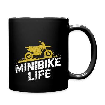 Small bikes, big passion - Full Colour Mug - black - Right