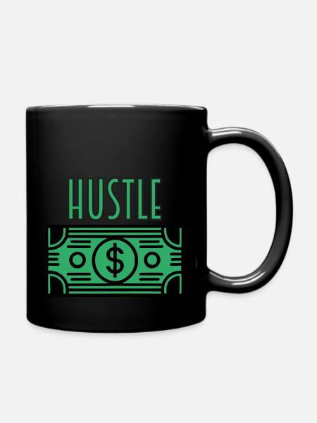 Billet d’affaires - HUSTLE Design - Mug uni - noir