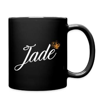 Jade Custom Name für Frauen Kinder Kleinkinder - Jade - Tasse einfarbig - Schwarz - Rechts
