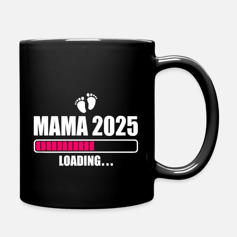 Mama 2025 - Tasse einfarbig - Schwarz