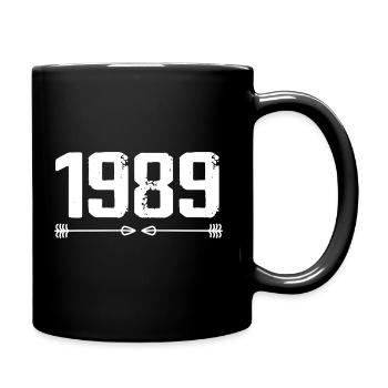 Born in 1989 Vintage 36 Years 37 Birthday Gift - Full Colour Mug - black - Right