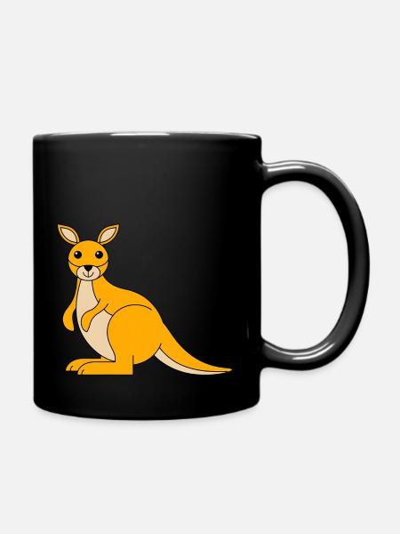 Wallaby - Tasse einfarbig - Schwarz