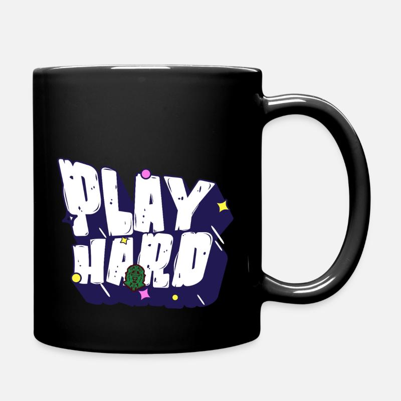 PLAY HARD - Dicton du joueur - Mug uni - noir