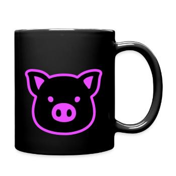 Pig Head Sow - Full Colour Mug - black - Right