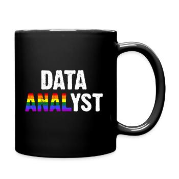 Data Analyst - Full Colour Mug - black - Right