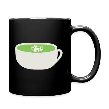 Tasse Matcha Latte - Tasse einfarbig - Schwarz - Rechts