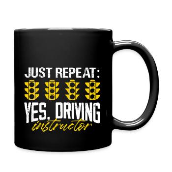 Instructeur de conduite Humour Design - Mug uni - noir - Droite