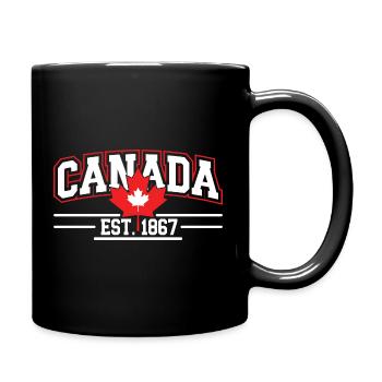 Canada Vintage Logo Graphique 1867 - Mug uni - noir - Droite