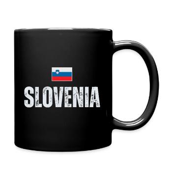 Slowenische Flagge, slowenischer Patriot - Tasse einfarbig - Schwarz - Rechts