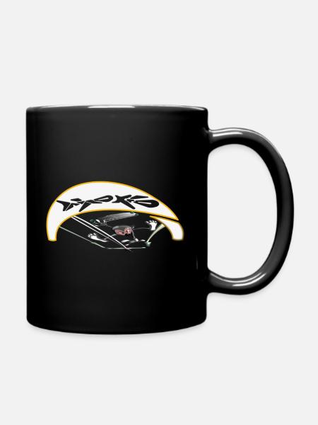 Active kiter with dynamic trajectory - Full Colour Mug - black