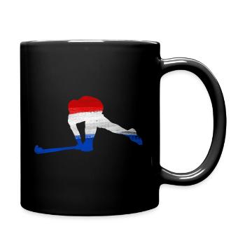 Hockey Pays-Bas - Mug uni - noir - Droite