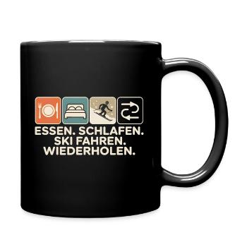 Après Ski Skiing Skiers Skiing - Full Colour Mug - black - Right