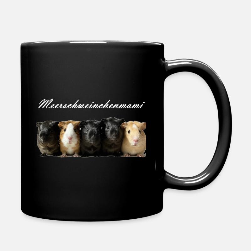 Guinea pig mommy - Full Colour Mug - black