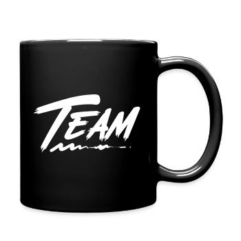 Team  - Tasse einfarbig - Schwarz - Rechts
