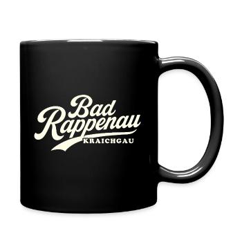 Bad Rappenau Schriftzug Vintage Style - Tasse einfarbig - Schwarz - Rechts